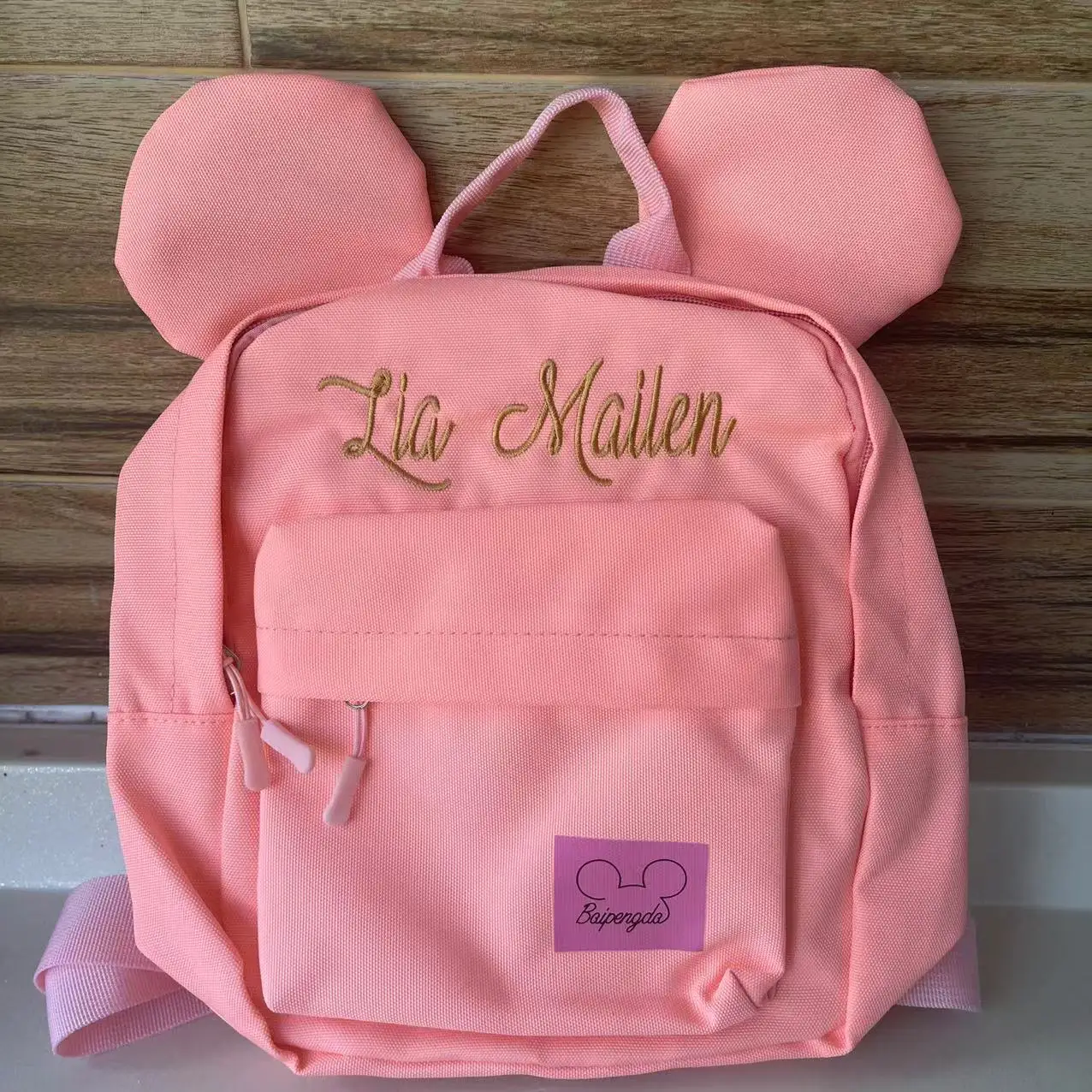 

Custom Baby Traveling Bag Candy Color Personalized Kindergarten Schoolbag Embroidered Name Cartoon Cute Boys Girls Schoolbag