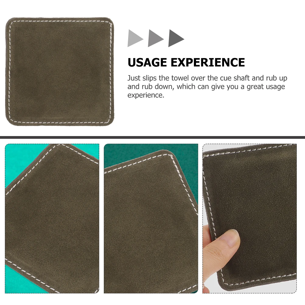 

2Pcs Billiard Cue Wiping Cloth Smooth Shaft Cleaner for Pool Stick Maintenance Tool Reusable Accessories