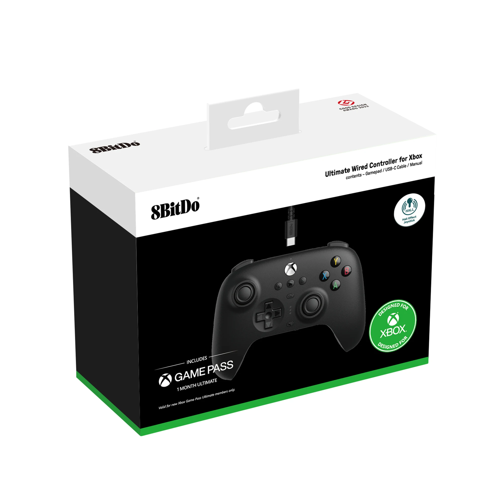 8BitDo Ultimate Wired Game Controller Gamepad with Hall Effect Joystick for Xbox Series S, X, Xbox One, for Windows 10 and Above