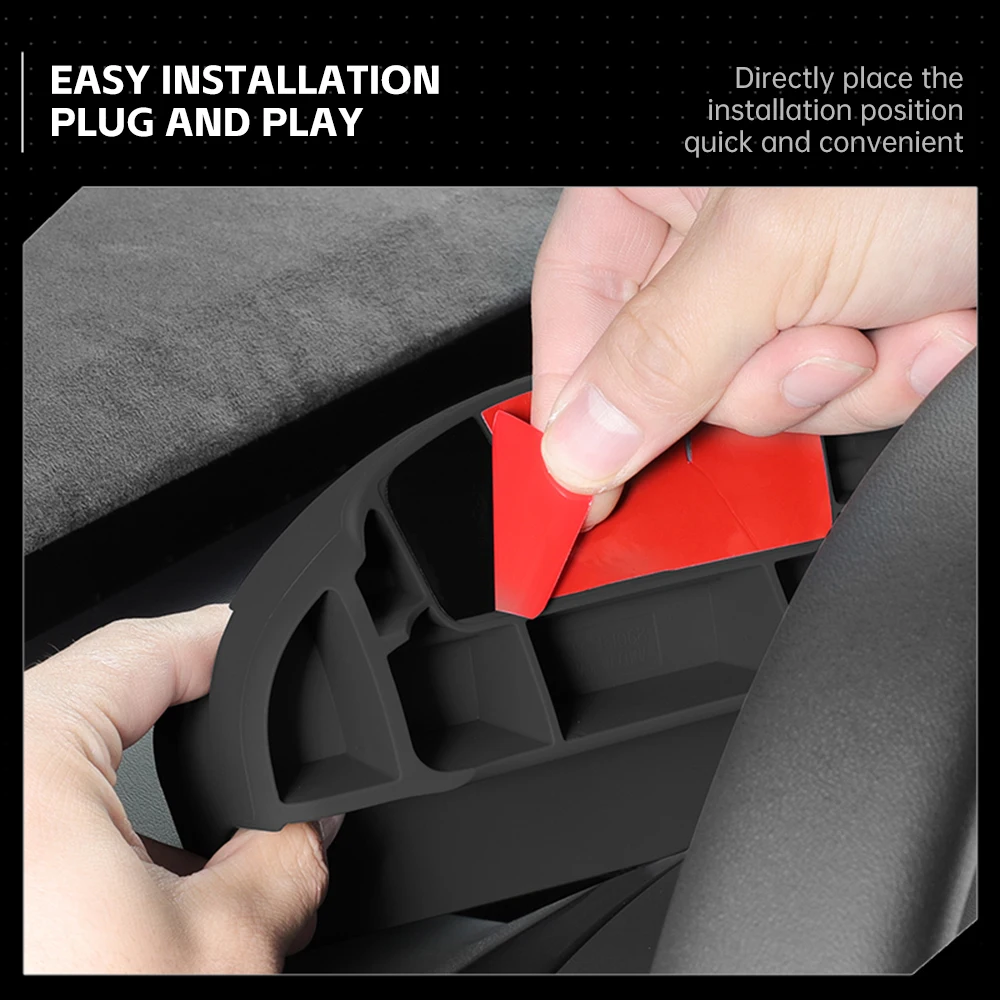 車のインストルメントパネルトレイ収納トレイ テスラ モデルY ジュニパー 2025 2026 ステアリングホイール用メガネトレイ 車内アクセサリー