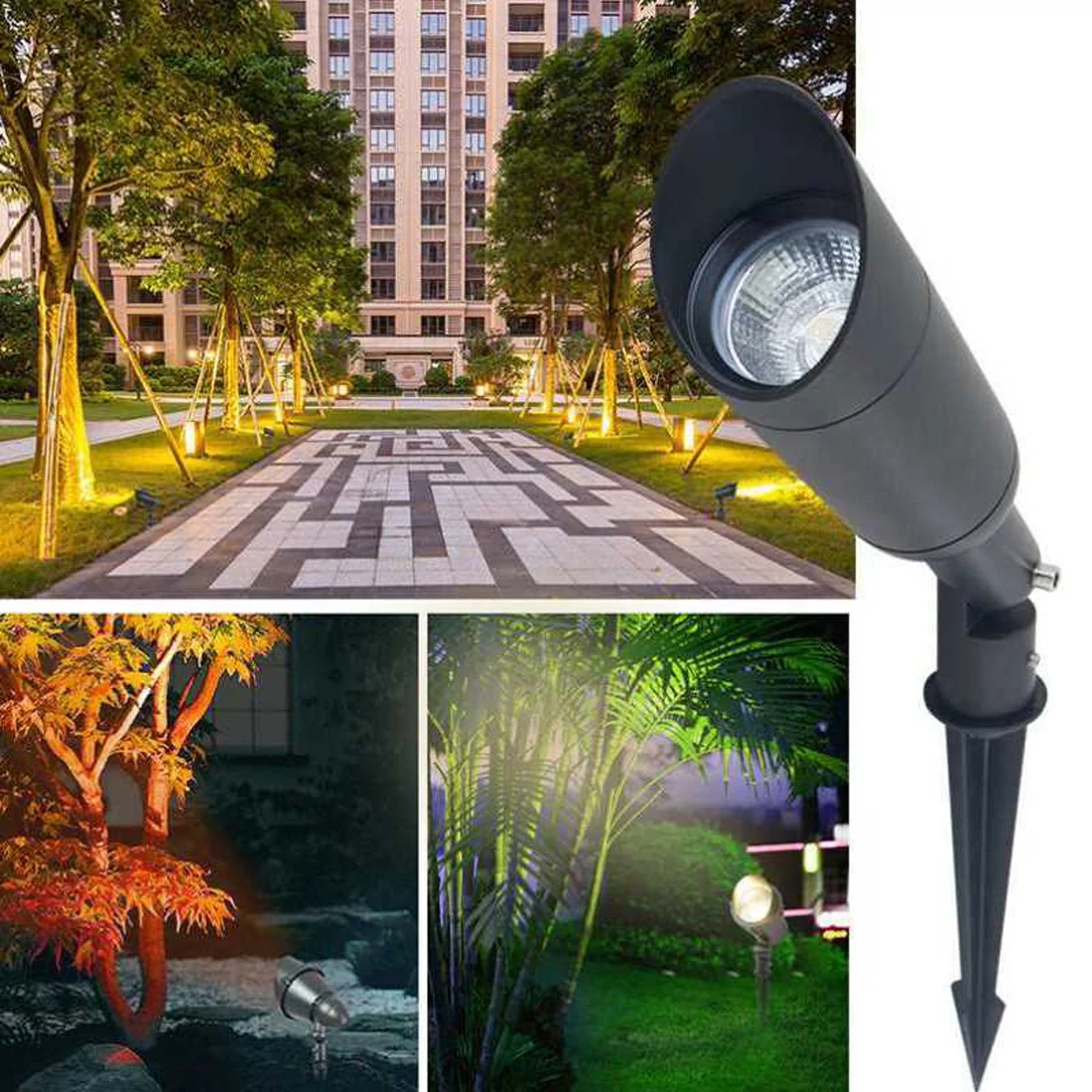 10W15WLED Plug-in Lamp Waterproof Tree Lamp Landscape Lighting Project Courtyard Lawn Lamp Villa