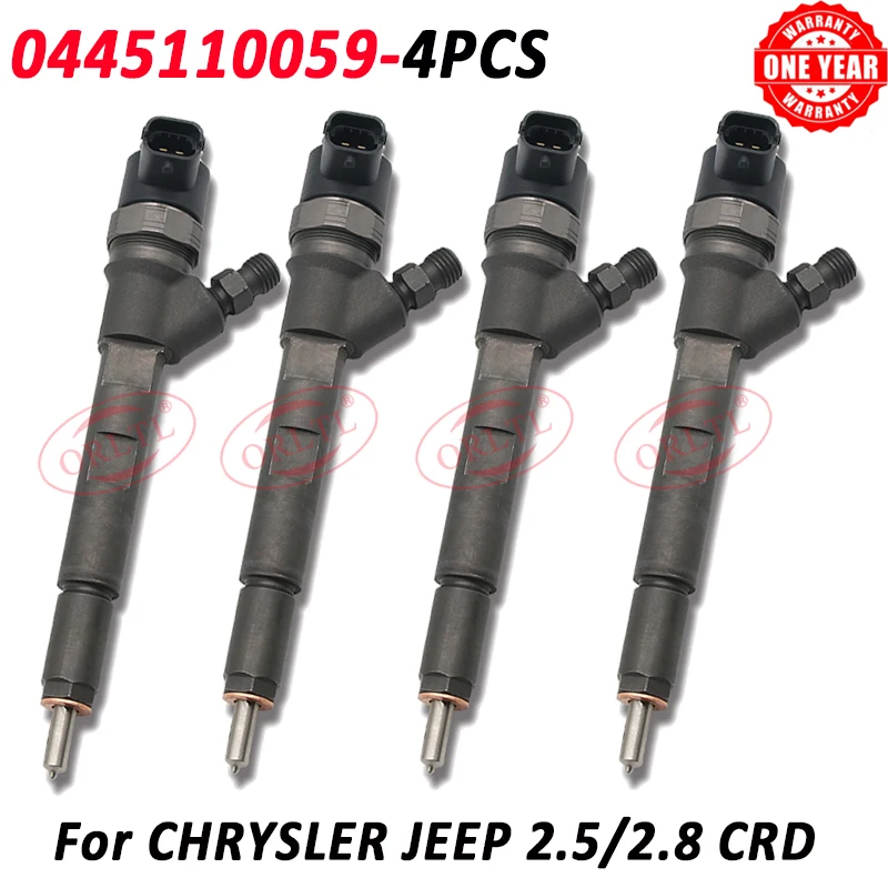 

ORLTL NEW Nozzle 0445110059 Common Rail Injector 0986435149 05066820AA 510990024 For Chrysler Voyager 2.5D