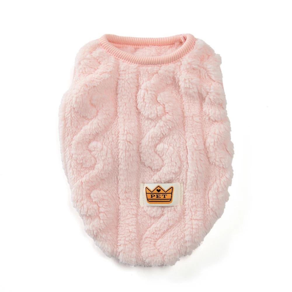 Weiche Fleece-Hundekleidung für kleine Hunde, Katzen, Pullover, Herbst und Winter, warme Welpenweste, Bekleidung für französische Bulldoggen, Yorkshire, Haustierkostüm – Detail 4