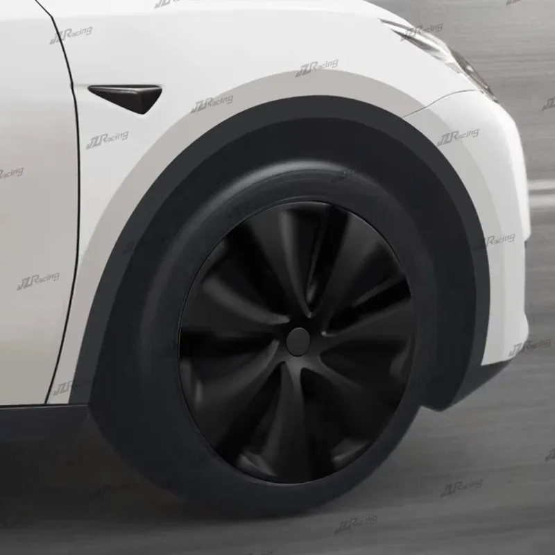 2024 Newest Covers 19 Inch Hubcaps Replacement Hub Caps OEM Rim Protector Black Wheel Caps Protection for Tesla Exterior CR7 B6