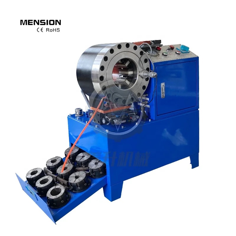 High Quality for Pressure Hose From 1/4'' to 2'' With 4 Layers Braided Steel Manual Operate Hydraulic Hose Crimping Machine