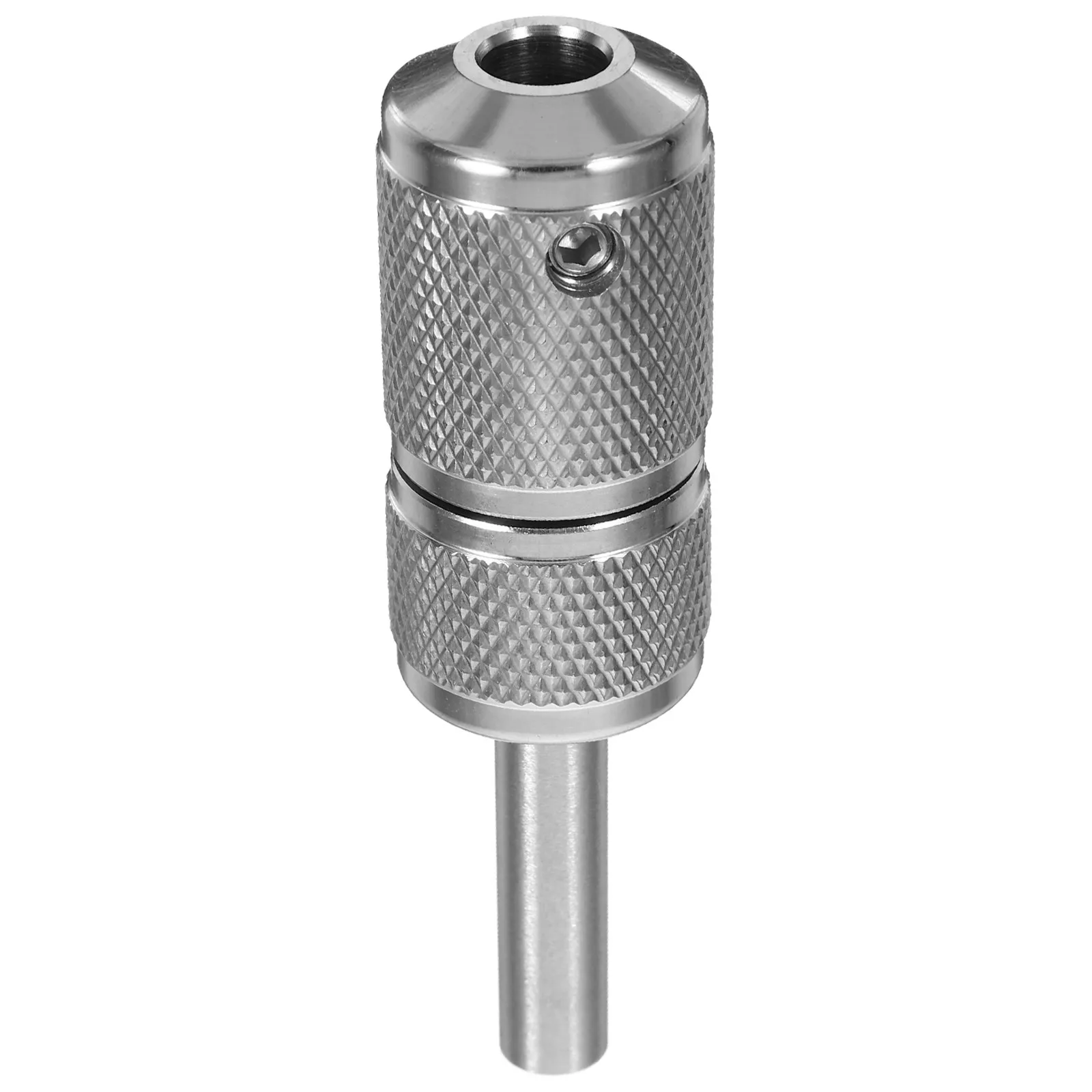 Stainless Steel Tattoo Handle Grip Self Locking 7-8Mm Inner Diameter Non-Slip Ratchet Comfortable Secure Hold for Artists