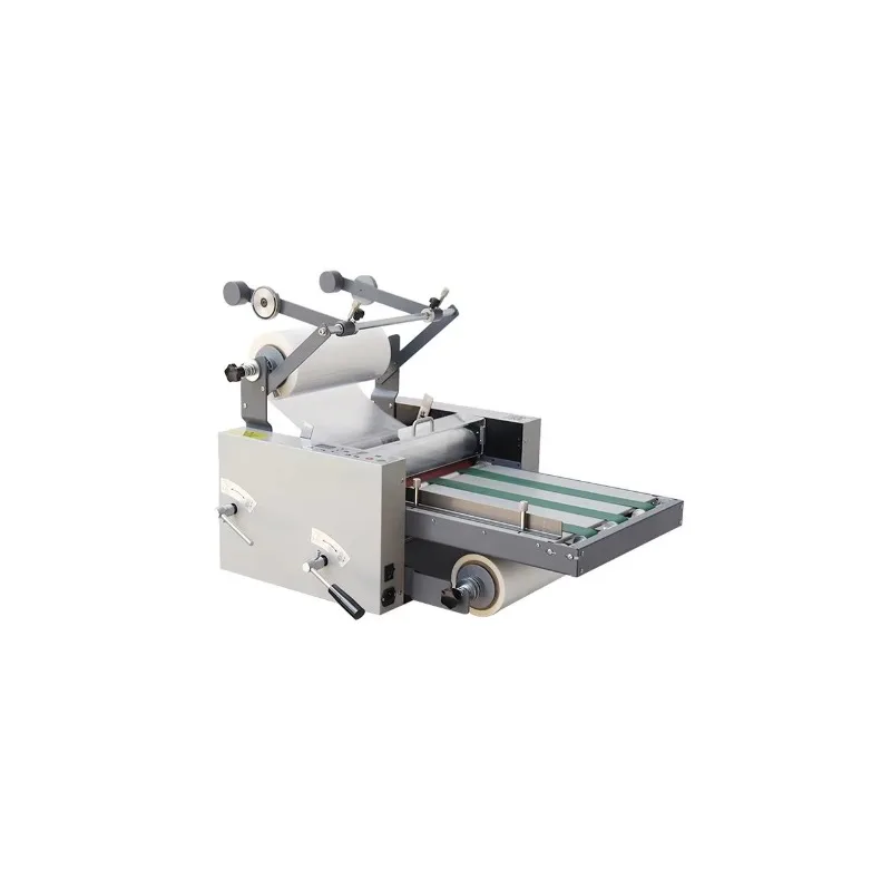 Desktop A3 Size Single/double Side Hot /cold Roll Laminator L389 375mm Sheet-to-Roll Auto Rewind Collection System