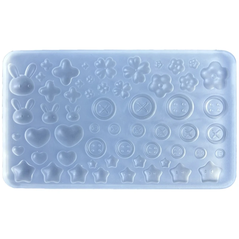 Versatile Silicone Casting Mold Button Accessories Molds Versatile Ornaments Casting Mould Jewelry Making Tool R3MC