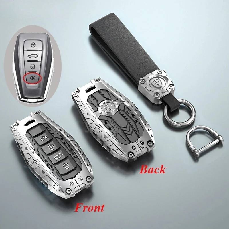 

Металлический чехол для дистанционного ключа автомобиля, брелок для Geely Atlas Boyue NL3 Coolray 2024 X6 X7 EX7 Emgrand Kulrey GT GC9, держатель для ключей