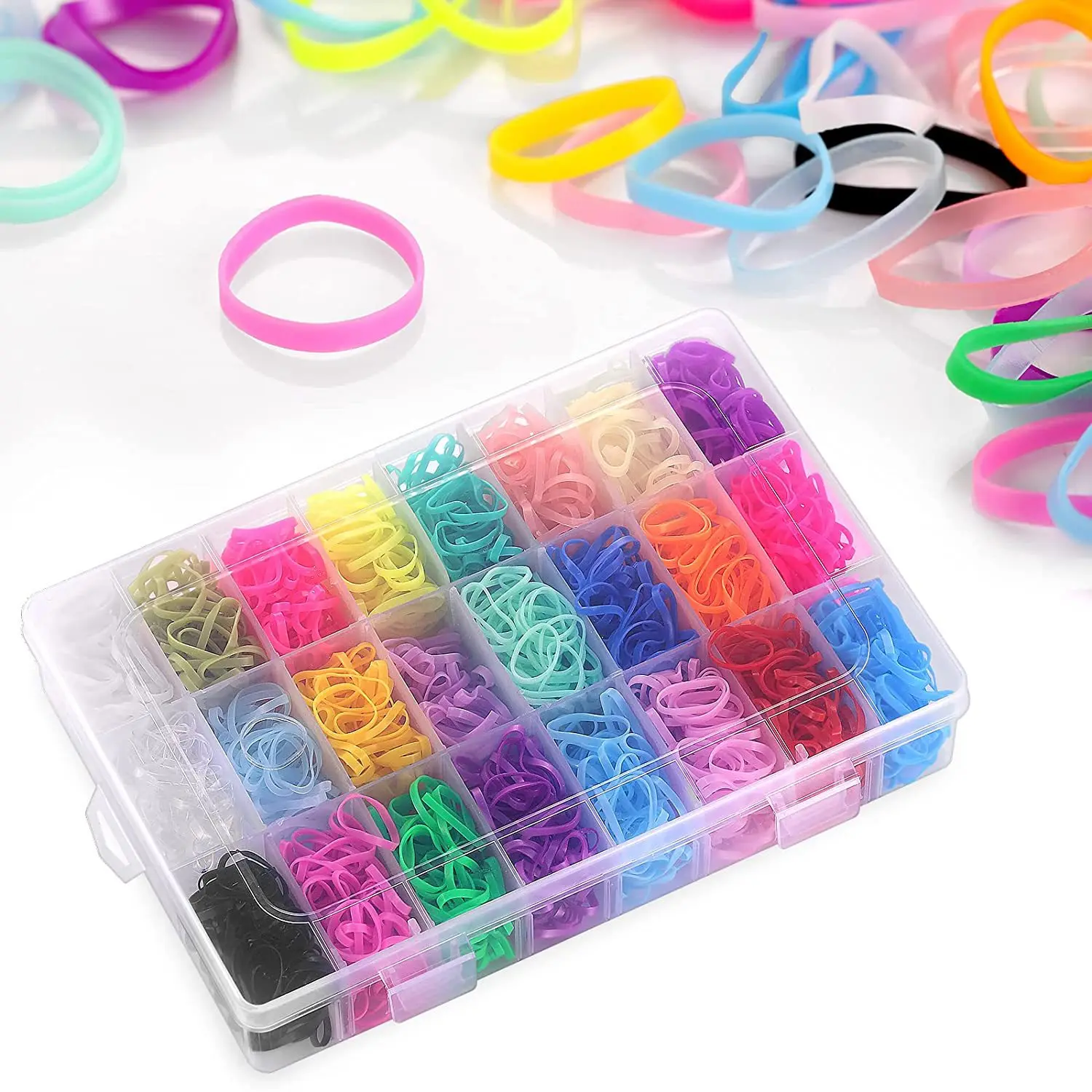 

1Box Girls Colourful Disposable Rubber Band Elastic Hair Rope Headband Children Ponytail Holder Kids Scrunchies Accessories