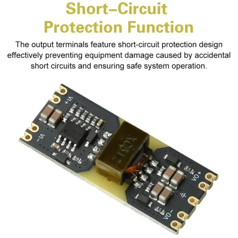 A73E-XC5015 Dual-Output Step-Down DC-DC Converter Module, 9-42 V Input To 12 V Output, Isolated Low-Ripple Wide-Voltage Power Su