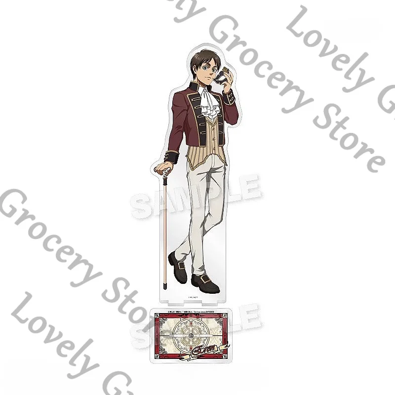 

Anime Attack on Titan Shingeki No Kyojin Eren Jaeger Mikasa·Ackerman Cosplay Cartoon Stand Figure Acrylic Standing Sign Gift