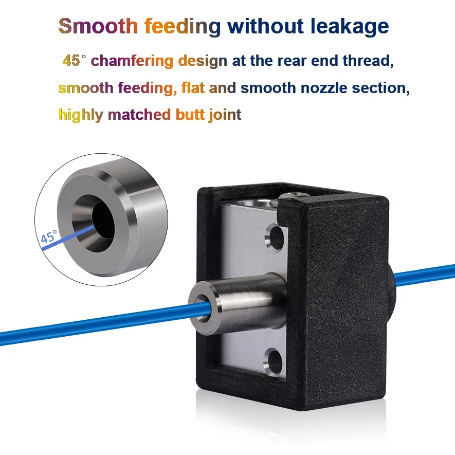 Ender-3 S1 Hotend Kit Bi-metal Heatbreak 3D Bagian Printer Sprite Extruder Ender3 S1 Bimetal Tenggorokan untuk Ender 3 S1 Kepala Cetak