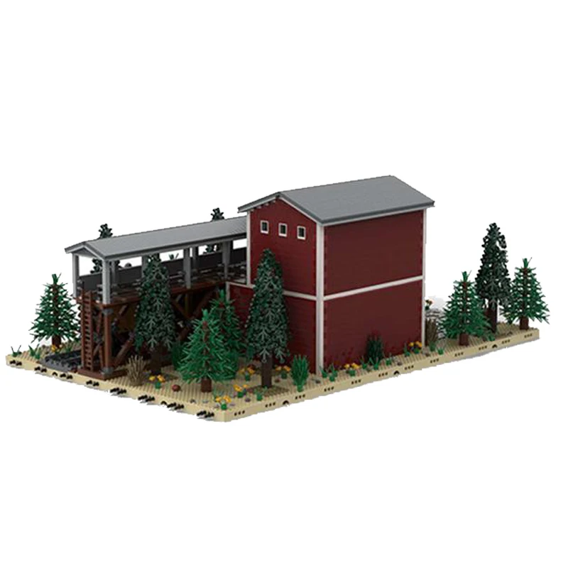 Juego de bloques de construcción Modelo Modular, juguete de ladrillos para armar casa y plataforma, vista de la calle, ideal para regalo de cumpleaños, 4 piezas