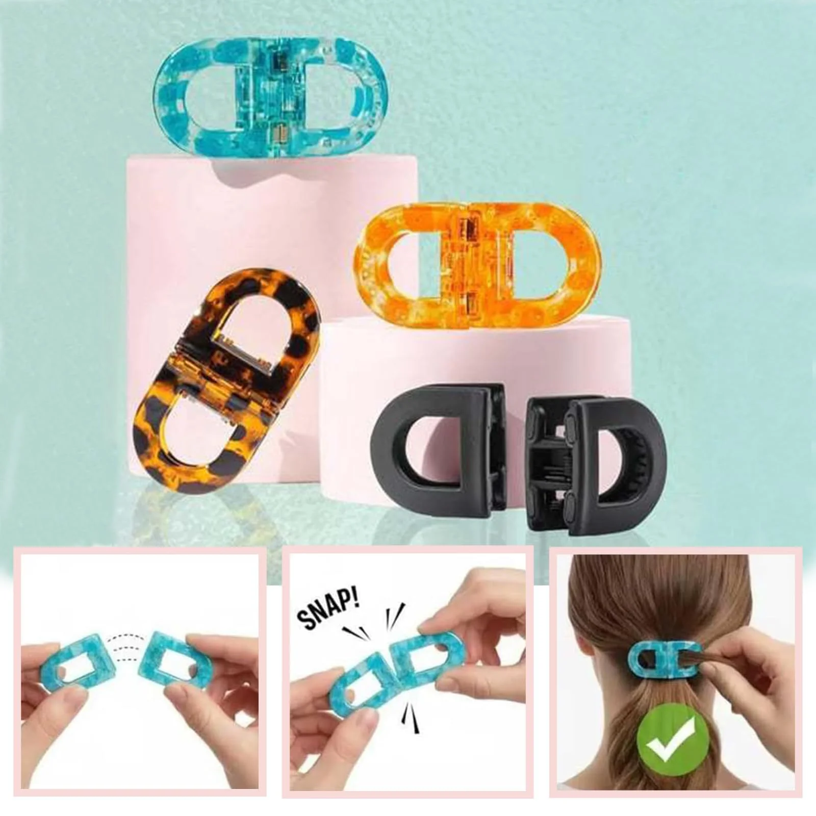 

Creative Personality Smart Magnetic Hair Clip, Separable Intelligent Magnetic Hairpin
