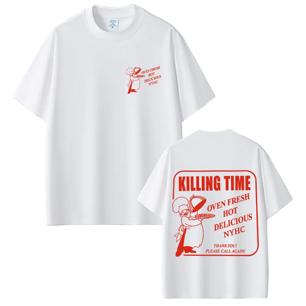 

Killing Time Oven Fresh Hot Delicious T-shirt Eat The Rich Doner Kebab Funny Meme T Shirt Men Women Casual Vintage Cotton Tshirt