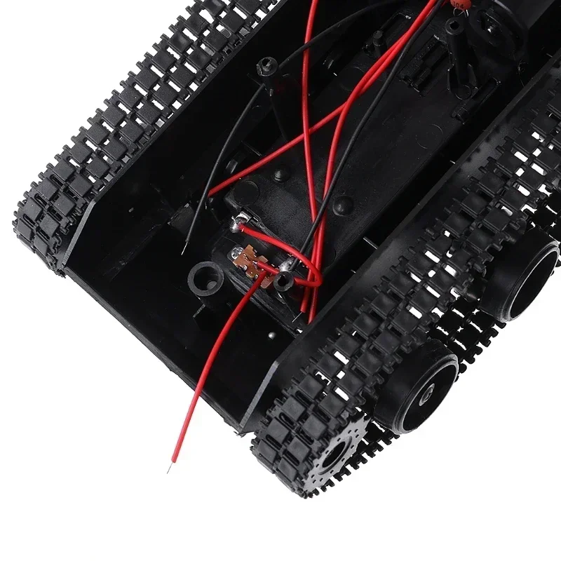 Rc Tank Smart Robot Tank mobil Chassis Kit karet Track Crawler untuk Arduino 130 Motor Diy Robot mainan untuk anak-anak