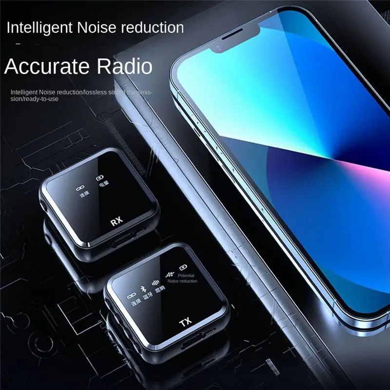 Fashion ~ M32 ميكروفون لاسلكي لخاصية إلغاء الضوضاء لكاميرا Dslr وكاميرا الفيديو والكمبيوتر اللوحي الذكي