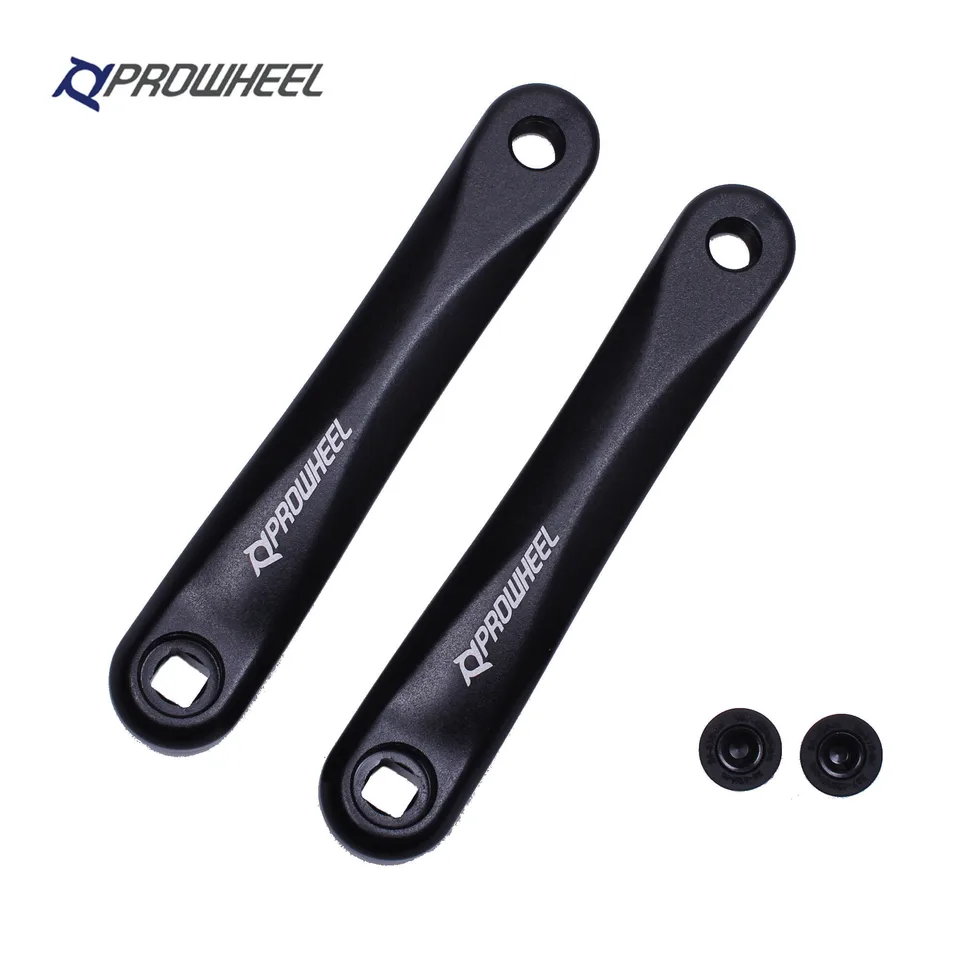 Prowheel-電動自転車クランクアーム,黒,クランクアーム,ミッドマウント