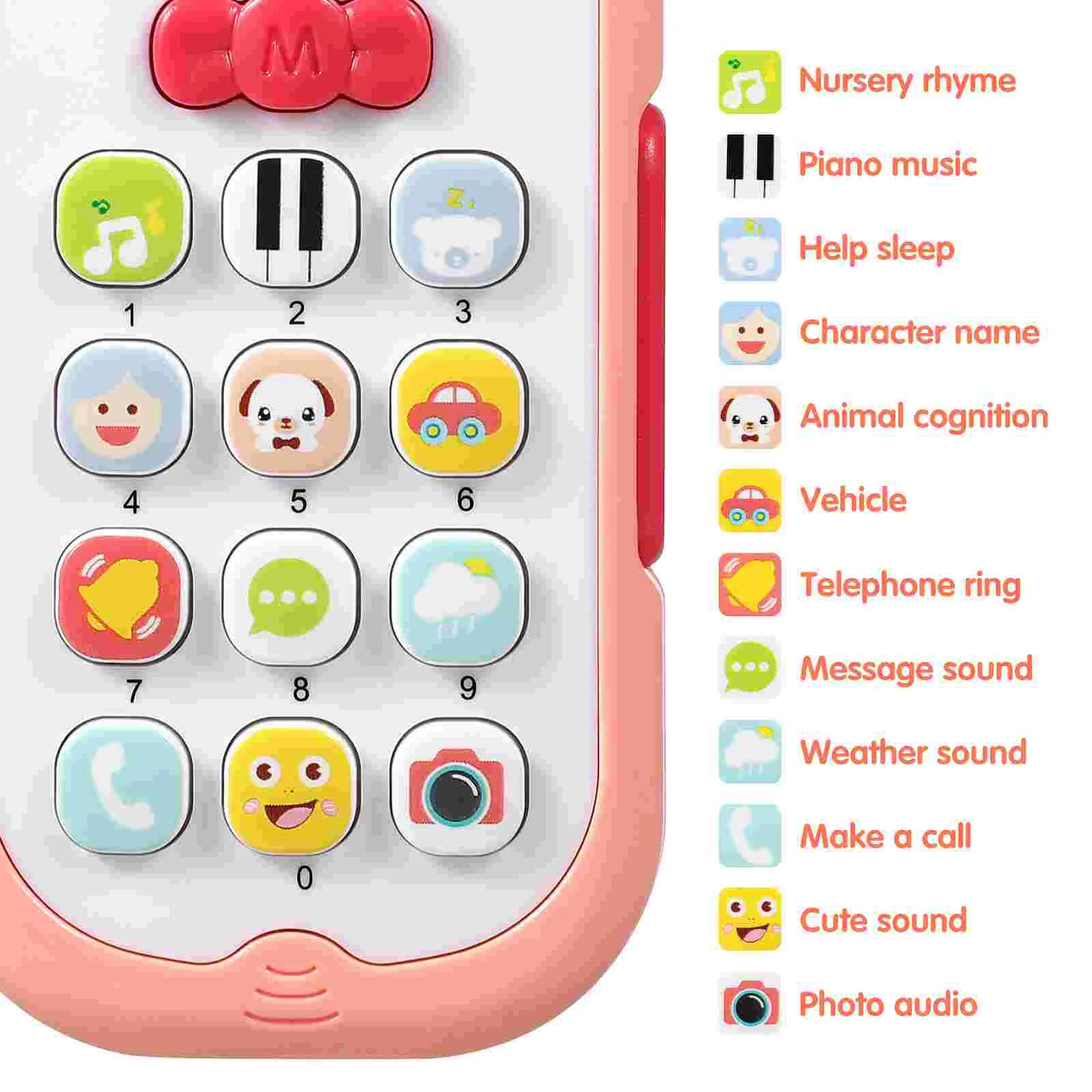 Children's Mobile Phone Toy Baby 3 Months Toddler Toys with Music Electronic Component 6 12 Cell for Toddlers