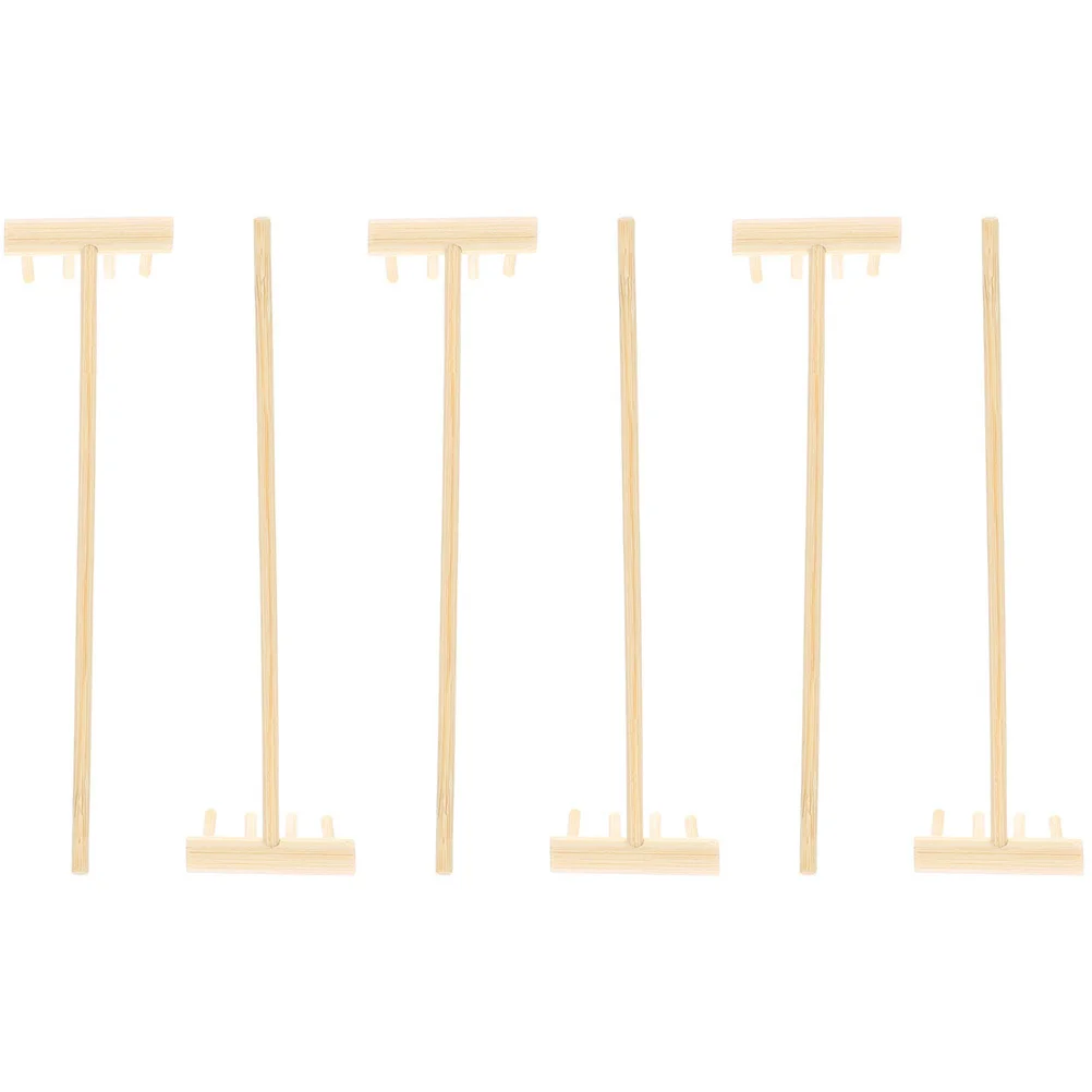 6 pçs jardim ancinhos mini caixa de areia ferramentas portátil conjunto ancinho para mesa areia e bandeja decoração mini ancinho ferramentas de jardim para mesa