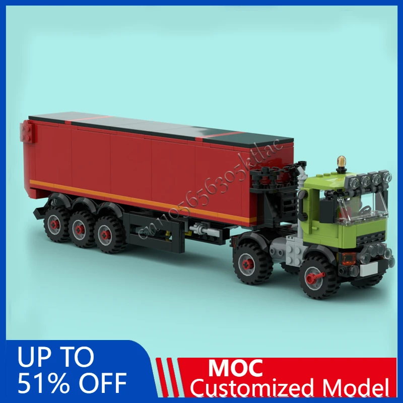 

482 PCS MOC Agro Truck And Grain Trailer Building Block Model DIY Sets Education Assembly Bricks Toys Children Birthday Gifts