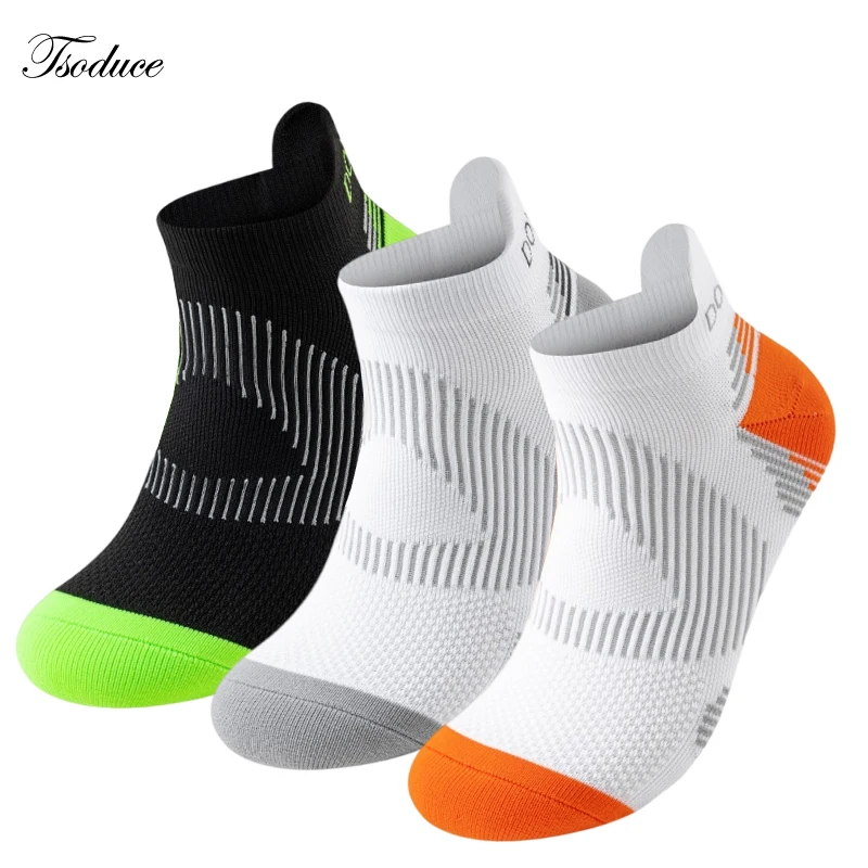 

Summer Professional Marathon Running Sock Men Women Sports Fitness Thickened Cushioned Short Tube Low Cut Ankle Socks