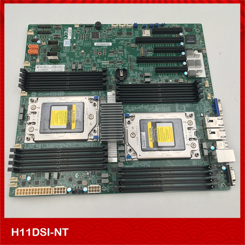 

Оригинальная Серверная материнская плата для SUPERMICRO H11DSI-NT H11DSi, модель eepyc 7H12 7702 Series