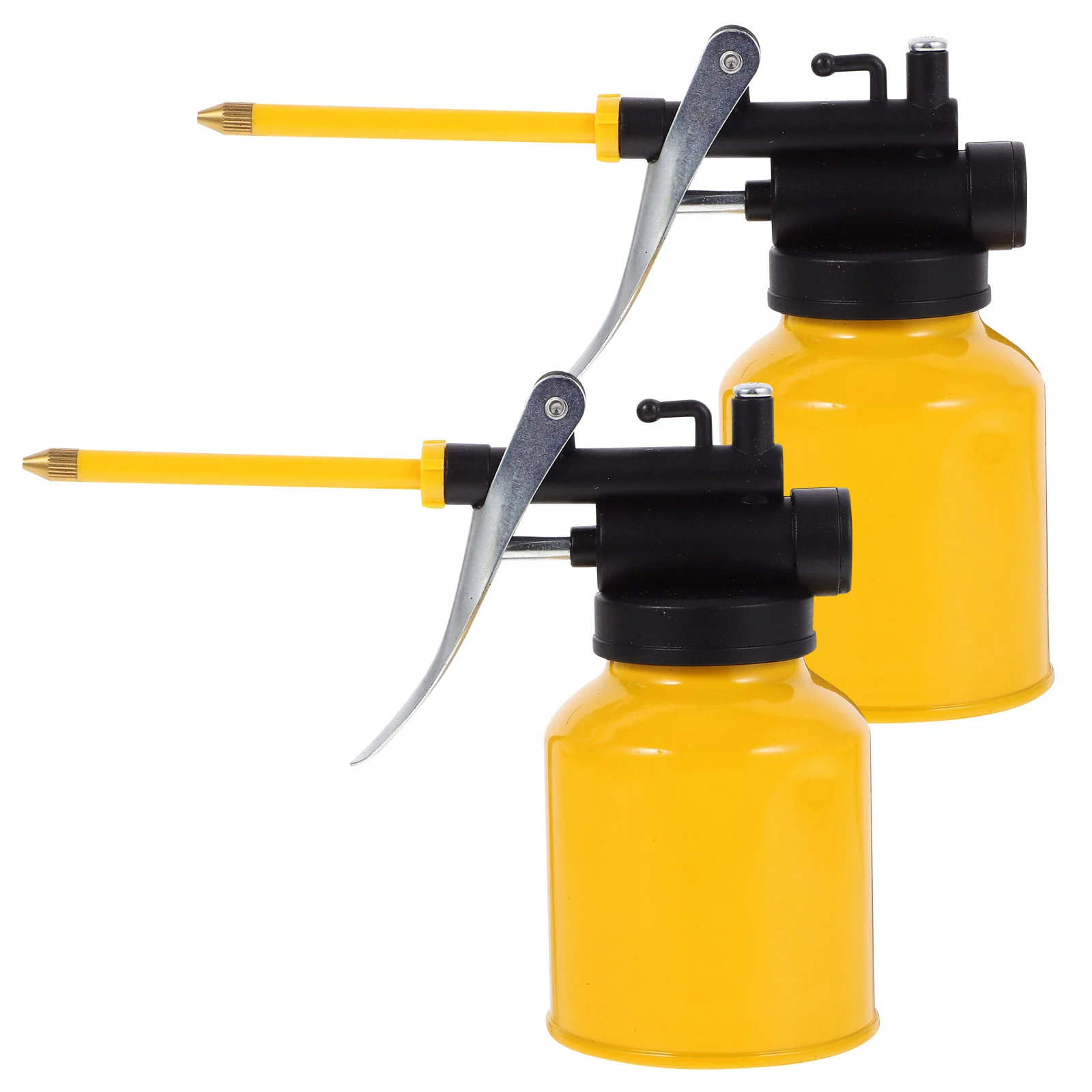 

2 Pcs 250ml High Pressure Oil Pot Pump Oil Can Aluminium Oiler(Yellow) high pressure oil can oil can pump