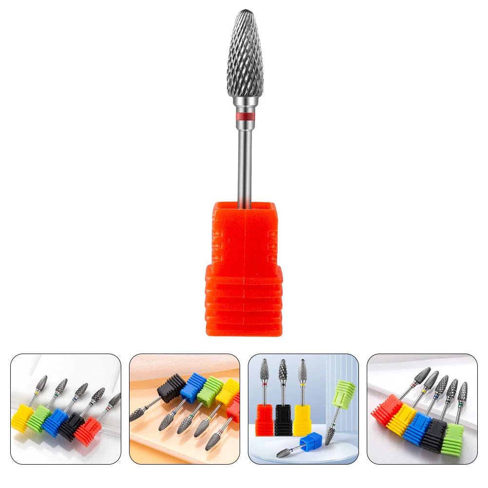 Nail Polisher Drill Bits for Metal Supplies Pedicure Kit Tool Nails Polishing Tungsten Steel Alloy Tips Baby Manicure