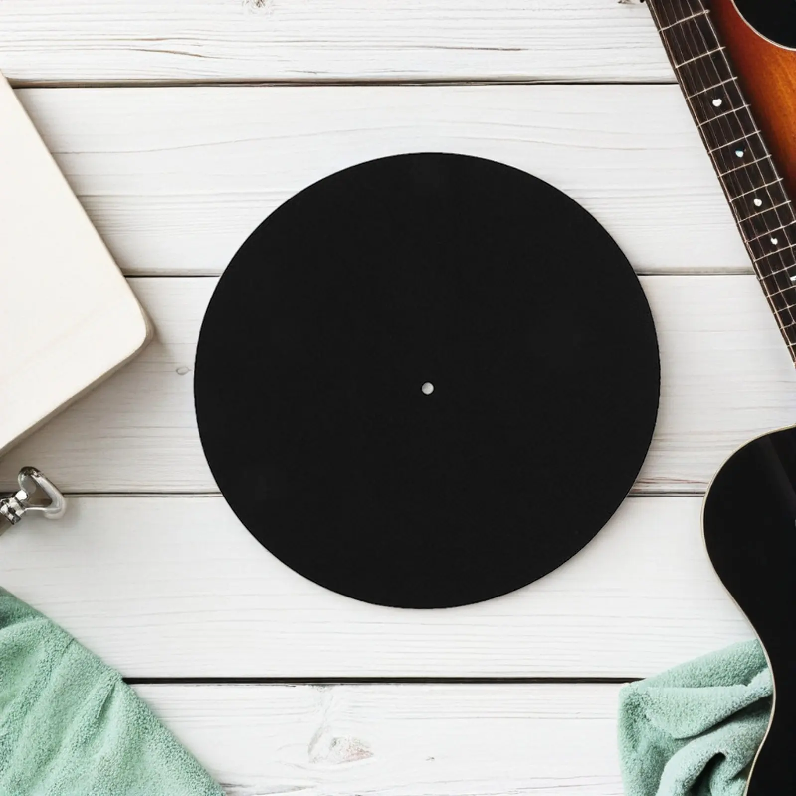 4Pcs Turntable Platter Mat Felt 12 Inch Anti-Static Non-Slip Vinyl Record Player Slipmat for Dj Home Audio Turntable Platter Mat