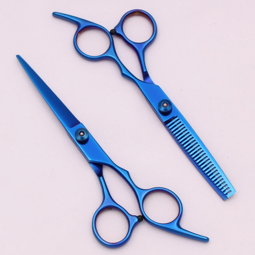 6.0\'\' Inches Hair Scissors Professional Cutting Shears Thinning Hairdressing Haircut Set Salon Barber & Home Japanese Steel 1001