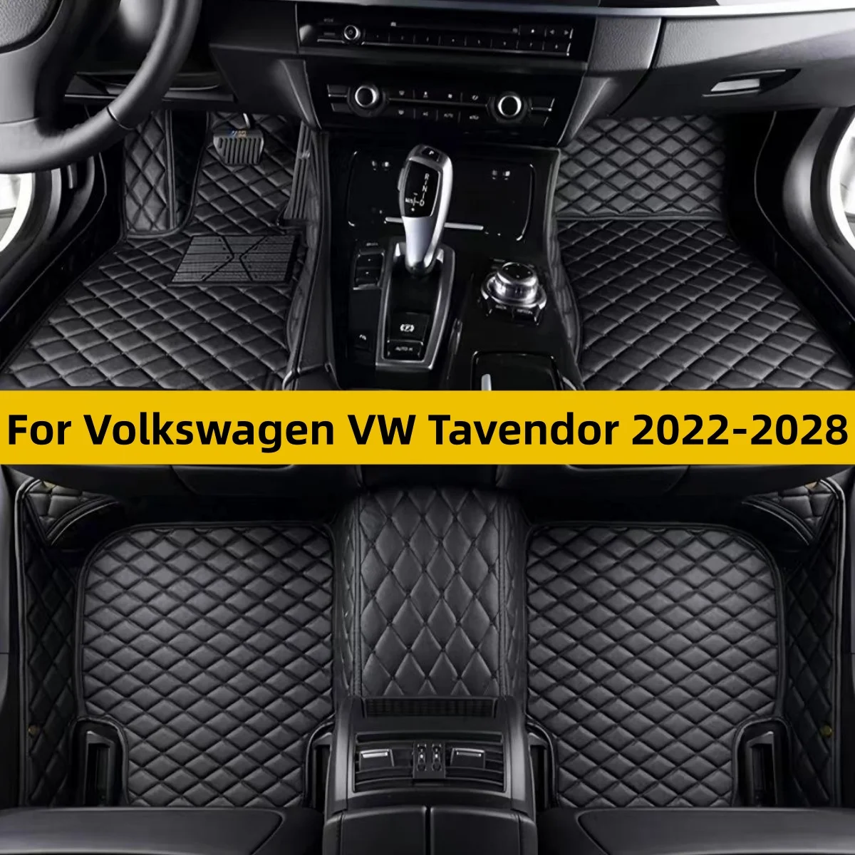 Custom Leather Car Floor Mat For Volkswagen VW Tavendor 2022 2023 2024 2025 2026 2027 2028 Auto Carpets Foot Coche Accessorie