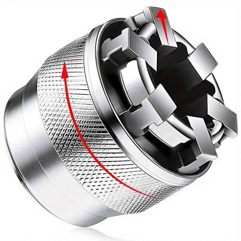 Adjustable Universal Socket Wrench Grip Adapter, 10-19mm Hex Head Nuts And Bolts Driver Tool, For 3/8