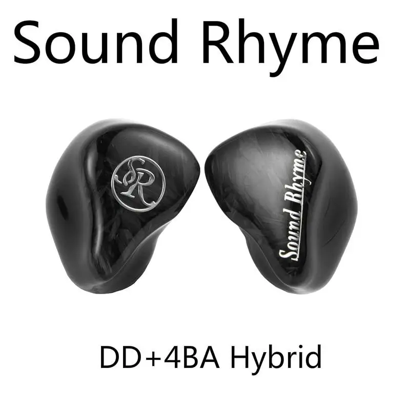 Sound Rhyme SR-5 SR5 DD+4BA Hybrid knowles HiFi Music Monitor Bass 2Pin 0.78mm Audiophiles Musician Earphones