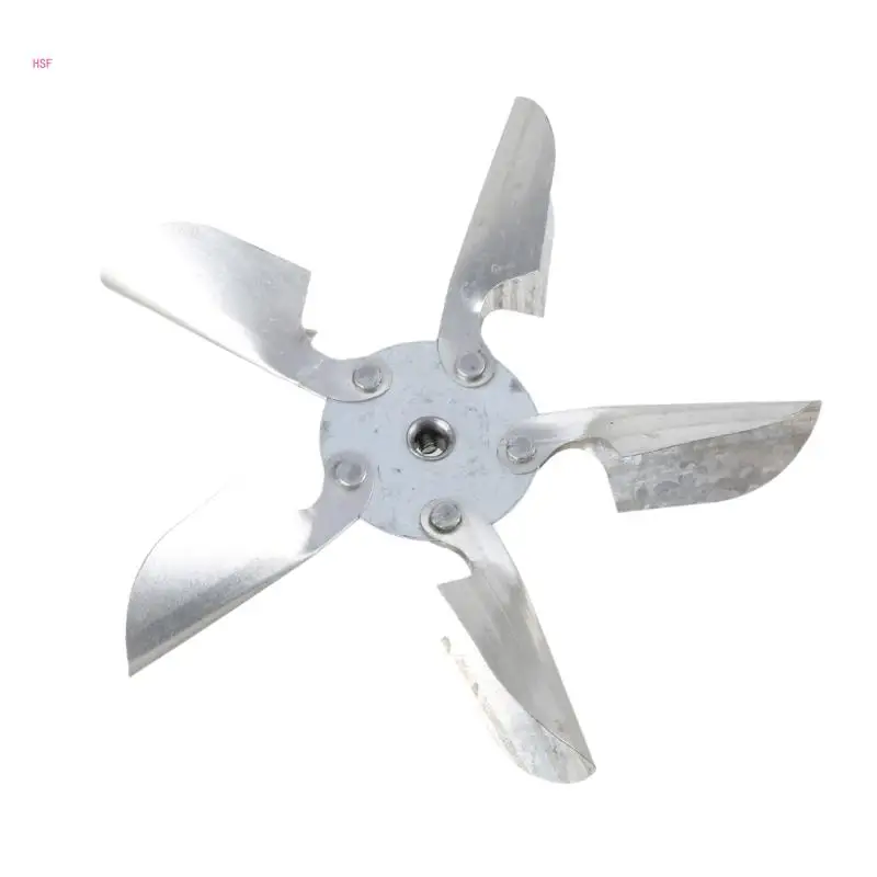 Air Compressor Fan Leaf Heat Dissipation Engineering Fan Leaf Replacement 5 Leaf Fan Leaf 12/15cm