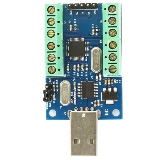 وحدة اتصال لأخذ عينات من الإعلانات ، STM32UART ، USB 10 قناة ، 12 بت ، 1 عاية