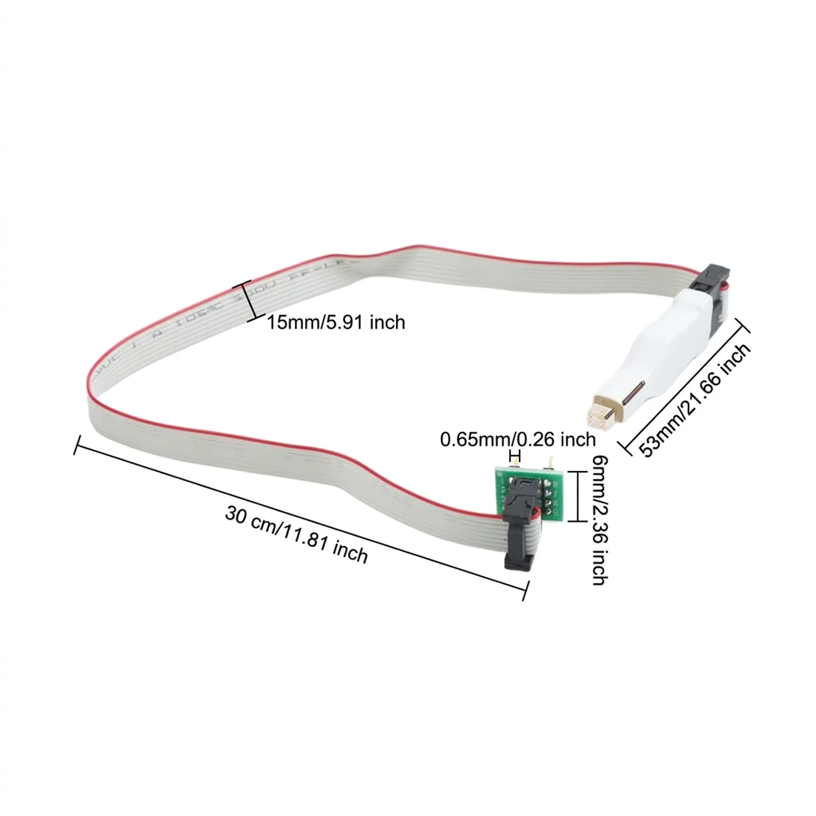 Chip Burner Cable Programmer With Spring Pin Probe For TSSOP8 MSOP8 0.65mm IC For Flash Reading Writing Tool