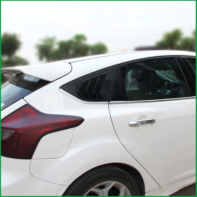 

For Ford Focus Hatchback 2012-2017 Rear Door Window Louver Frame Window Sill Molding Cover Sticker Trim Auto Parts Accessories