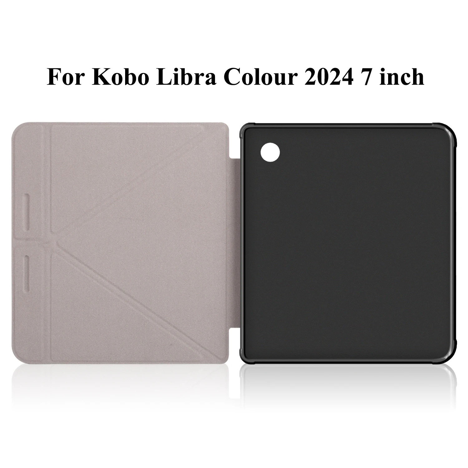 For Kobo Libra Colour 2024 7 inch N428 Origami PU Leather Case 