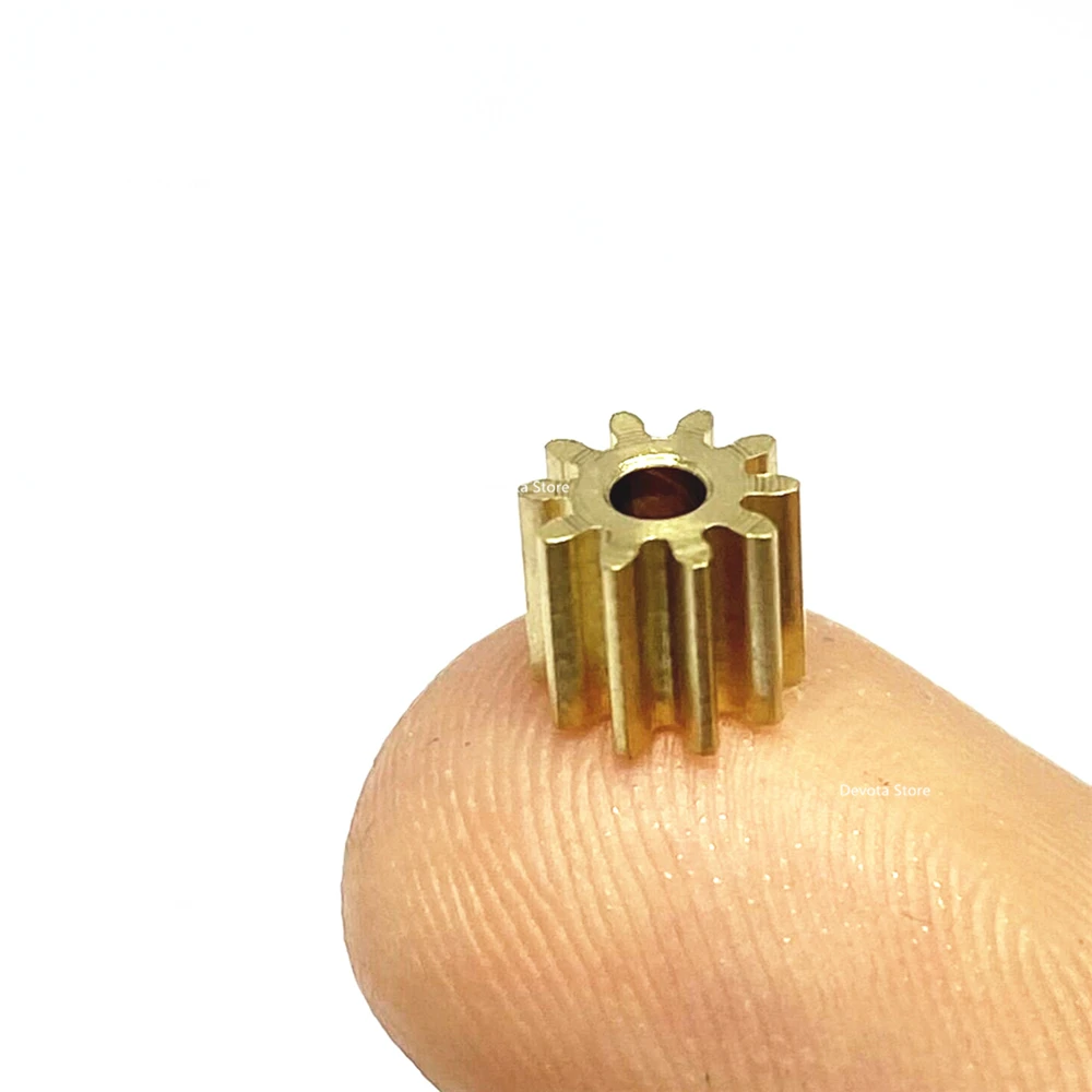 Modulus 0.3/0.4/0.5 Copper Gear Metal Gear Main Shaft Gear DIY Model Motor Small Parts 71A/71B/81A/82A/81A-165A