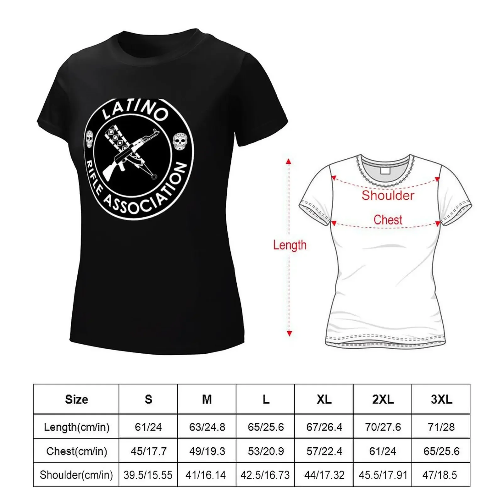 Latino Rifle Association Official Logo T-shirt hippie clothes anime clothes korean fashion t shirt dress Women