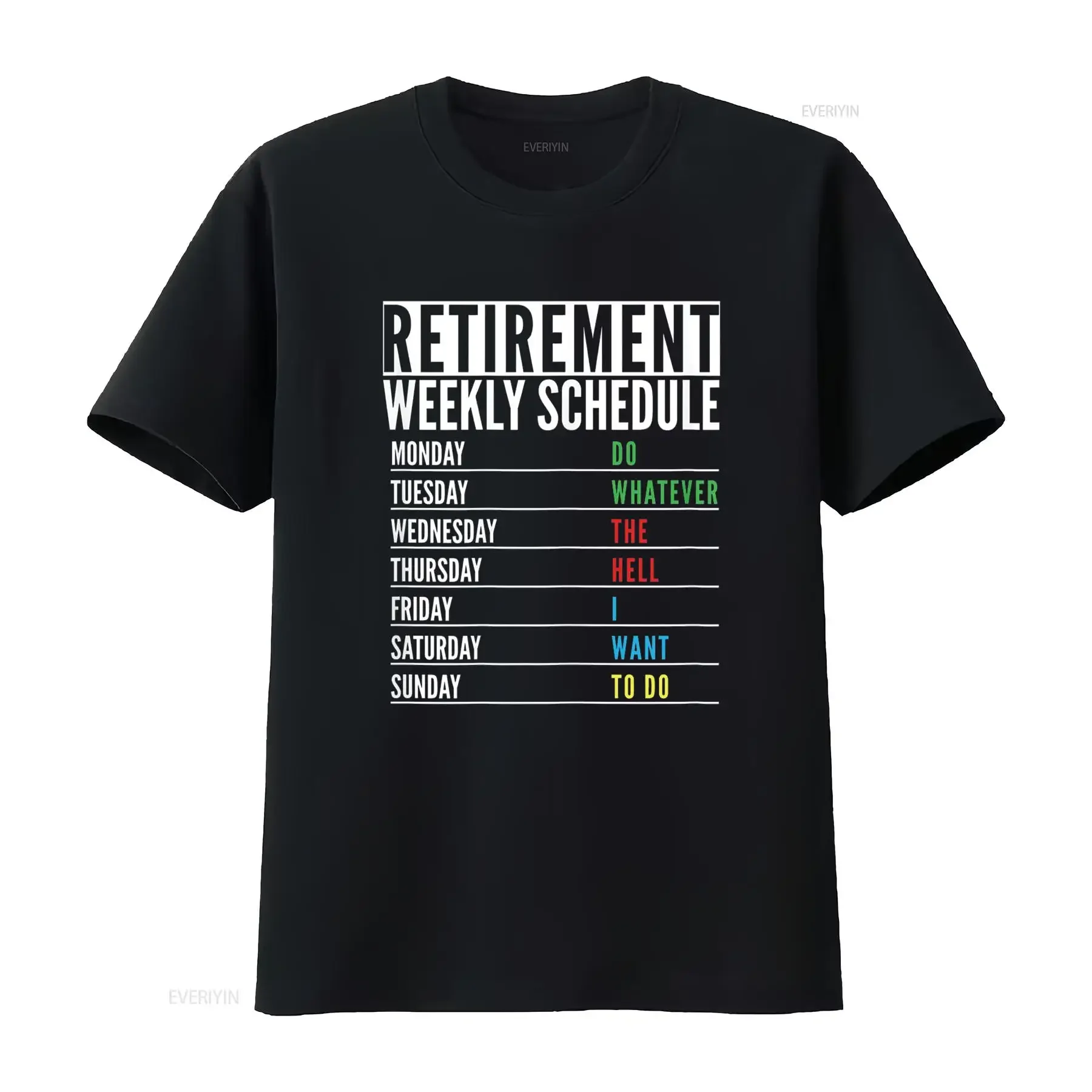 Presente retirado divertido jubilación horario semanal camiseta vintage lavado cómodo elegante homme estirado transpirable