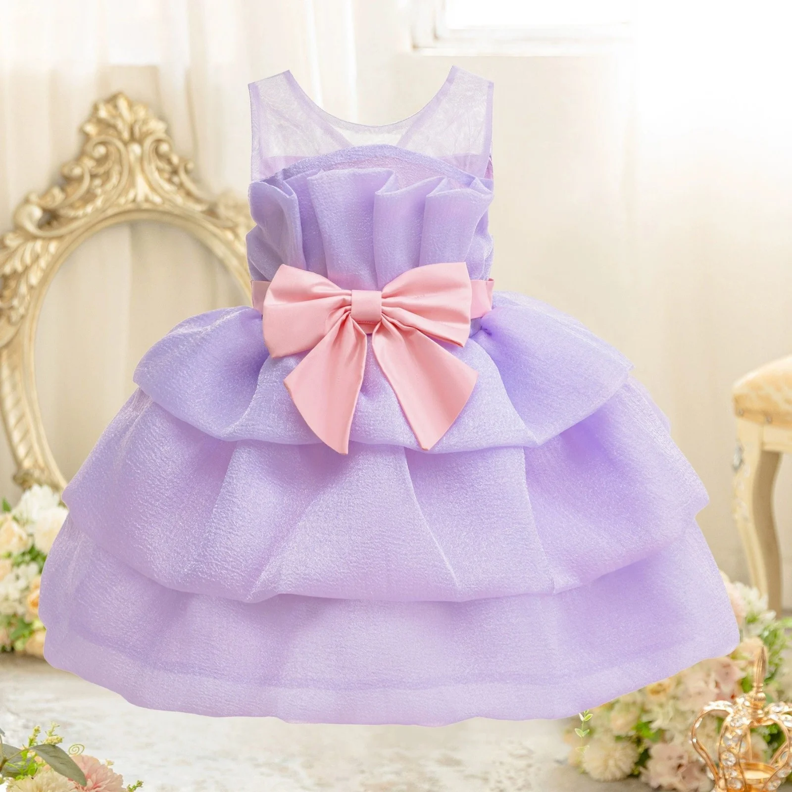 

High Quality Pretty Mesh Princess Dress Dress Christmas New Year Dresses Delicate Simple Design Princess Dress Banquet Dress