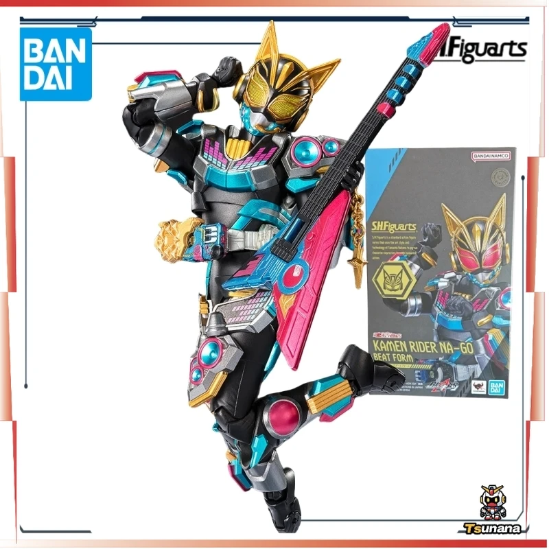 Bandai Original SHF Kamen Rider Limited Series Kamen Rider Na-Go Beat Form Аниме Фигурка Коллекционные украшения Подарки для мальчиков