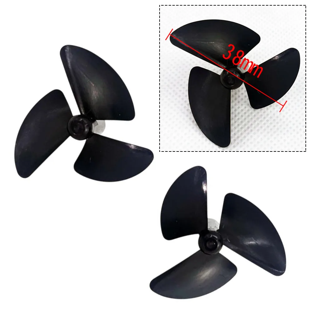2pcs 38mm 3 Blade RC Boat Propeller Set Left Right Hand For Flytec Fishing Bait Boat Electric Boat Model DIY Accessories
