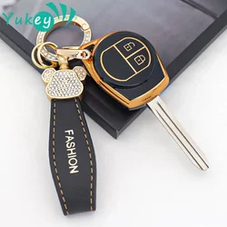 2 Buttons TPU Car Key Case Cover for Suzuki SX4 Swift Liana Vitara Jimny Alto Ignis Esteem Auto Remote Shell Protect Accessories