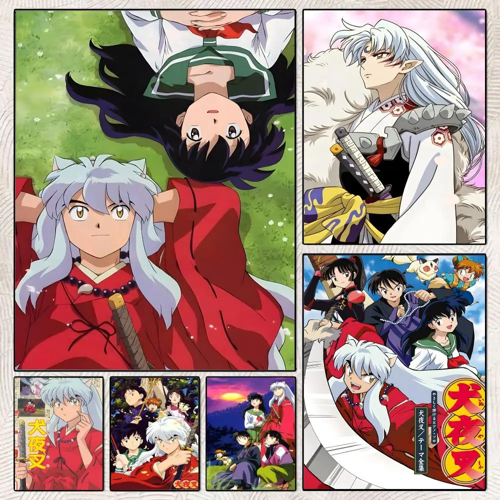 I-Inuyasha Animation Poster Decorative Wall Art Stickers Mural For Home Living Room Hallway Decor Gift