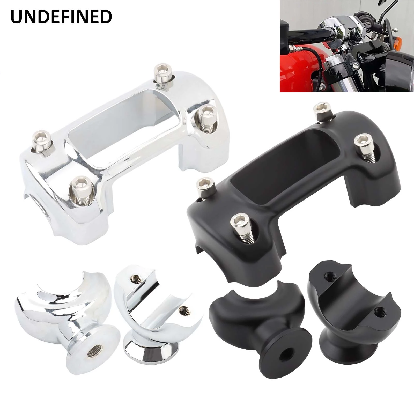 

1.25" Handlebar Riser Clamp Kits For Harley Softail Street Bob FXBB Breakout FXDR 114 2018-2023 Motorcycle Accessories Aluminum