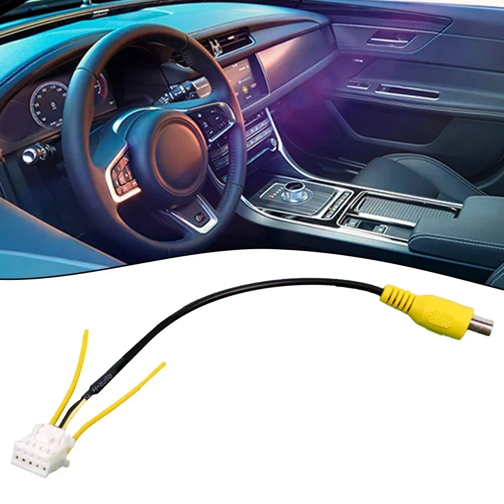 Universal 10Pin Rear View Backup Camera Cable Adaptor for Car Stereo Radio DVD Yellow+Black Color Long Lasting